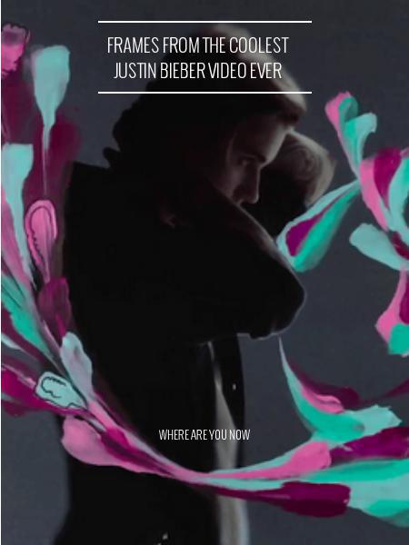 frames from the coolest
justin bieber video ever